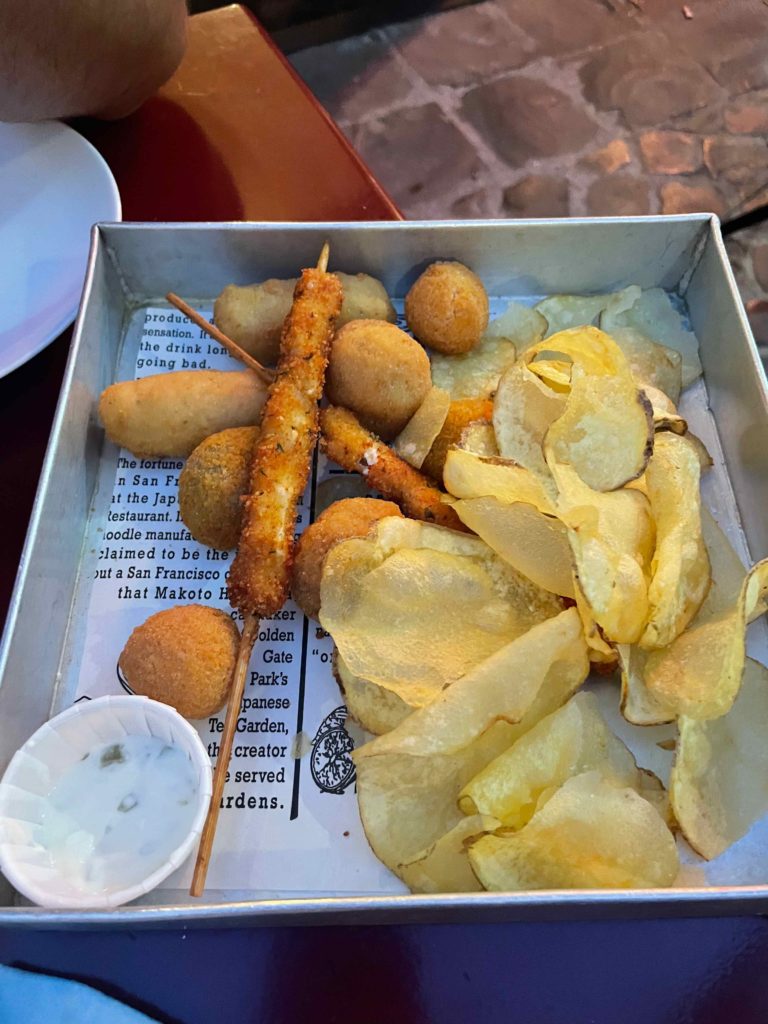 a box of food on a table