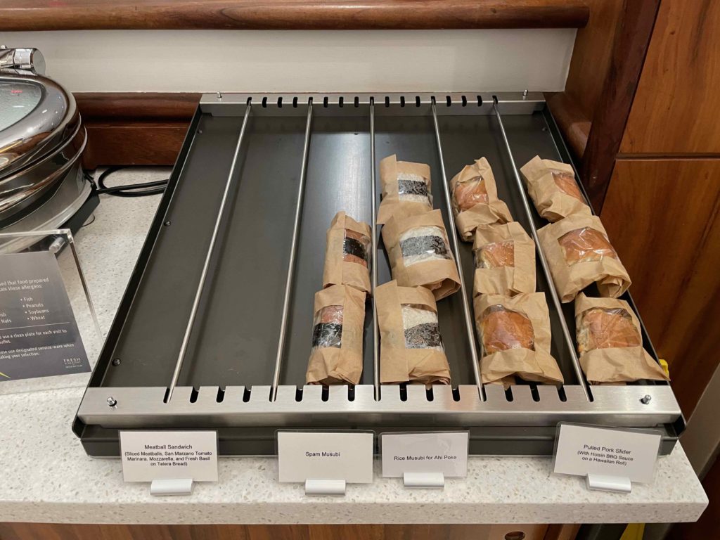 a tray of food on a counter